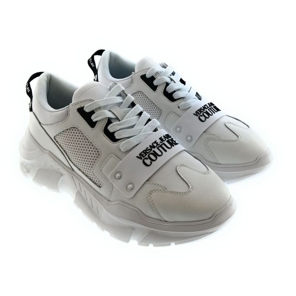 Versace Jeans Couture White Mens Chunky Signature Sneakers-